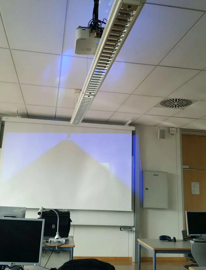My School Installed A New Beamer. I Nominate Them For "The Best Engineering 2017"
