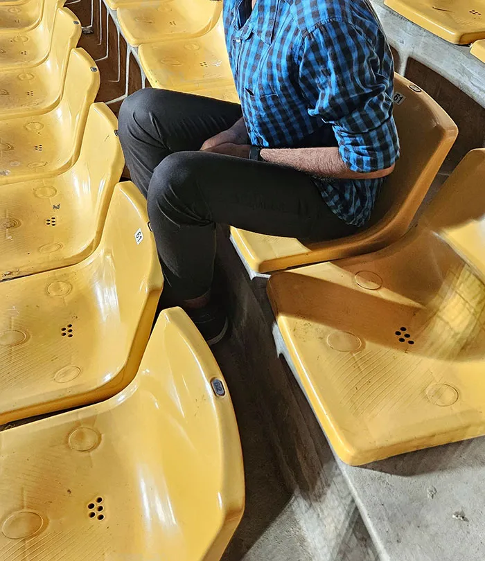 Leg Space In A Cricket Stadium