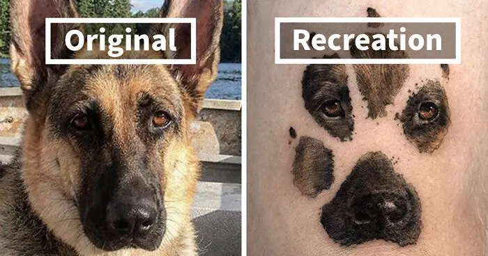 31 Tattoos That Owners Will Cherish Forever As They Feature Realistic Portraits Of Their Pets