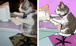 Funny Cat Pics Get Even Funnier When Illustrated By This Artist (33 New Pics)