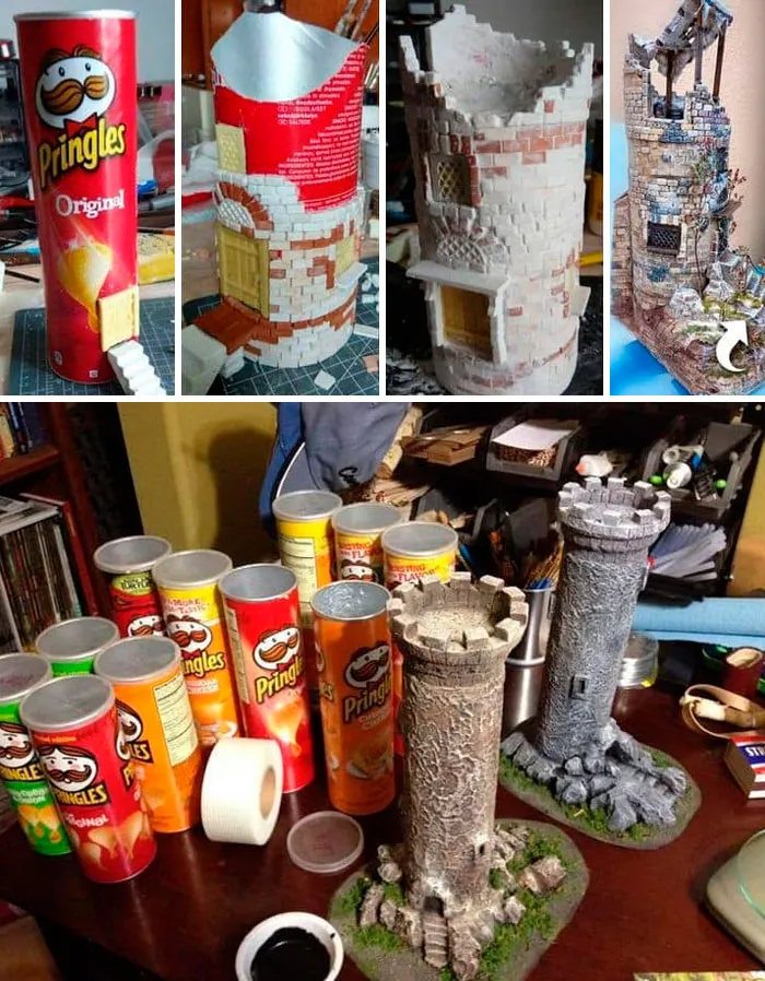 I've Always Wanted To Build A Castle With My Oatmeal And Pringle Containers