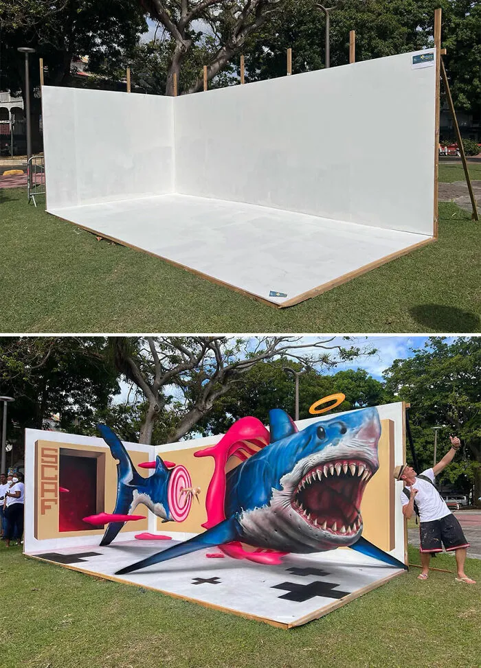 Artist From France Creates Incredible 3D Graffiti And It’s Not For The Faint Of Heart (37 New Pics)