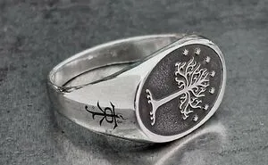 Middle Earth Silver Ring I Made Recently!