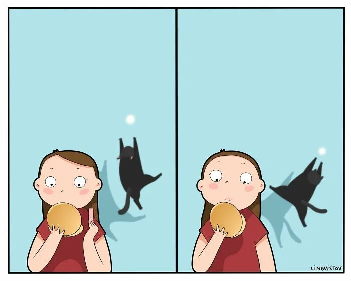 The Daily Realities Of Living With A Cat: 30 New Comics By Lingvistov