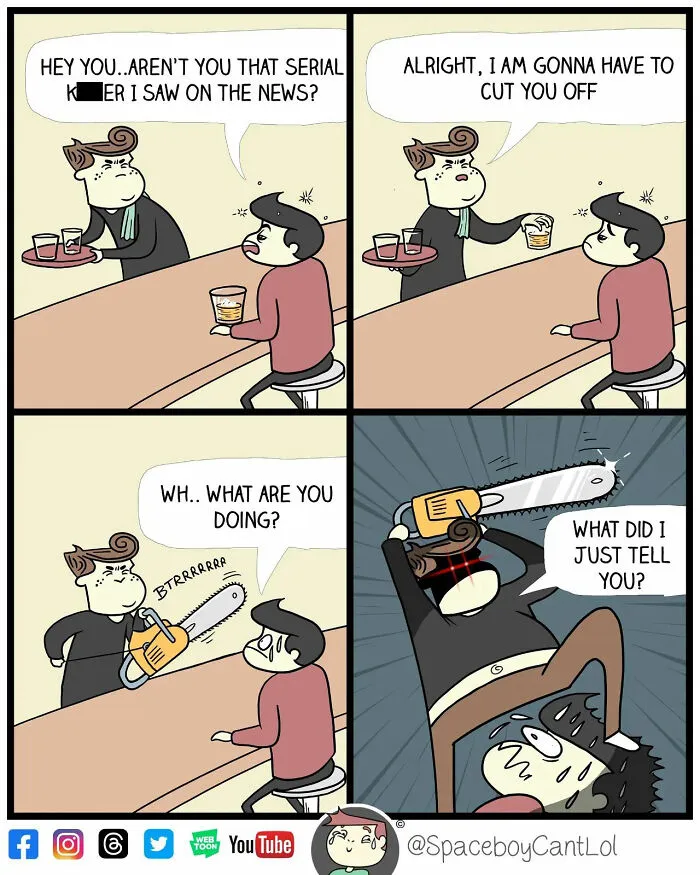 23 Funny Comics With Unexpected Endings That Range From Cute To Dark Humor (New Pics)