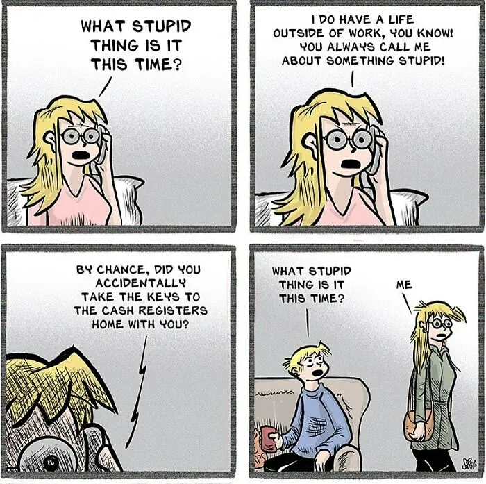 Artist Creates Humorous Comics About Retail Employees, And Here Are His 30 Recent Works