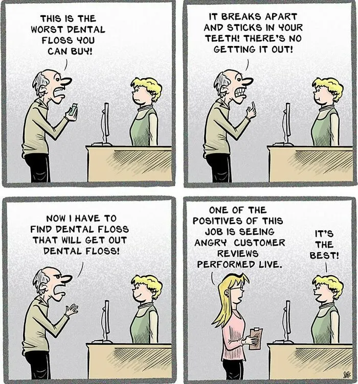 Artist Creates Humorous Comics About Retail Employees, And Here Are His 30 Recent Works