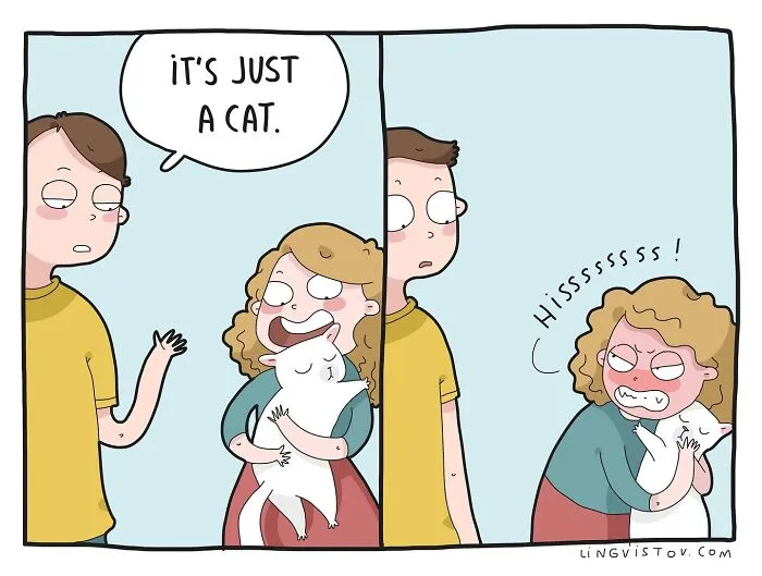 The Daily Realities Of Living With A Cat: 30 New Comics By Lingvistov