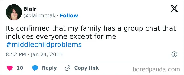 35 Funny Posts Drawing Attention To The Often Forgotten Middle Children