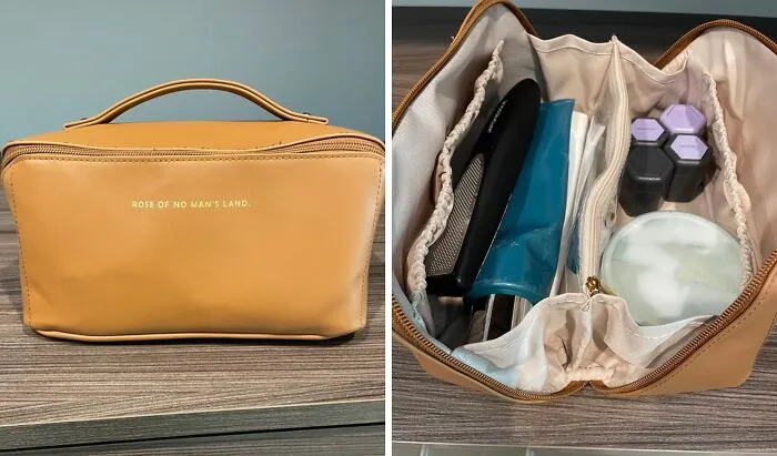 Makeup On The Move: This <a Style="Display:inline;" Href="Https://Www.amazon.com/Eachy-Capacity-Cosmetic-Waterproof-Organizer/Dp/B0brr6q2zd?ie=utf8&linkcode=ll1&tag=bpgoat-20&linkid=678fa03461e7e39c76ebed87e0d68aaa&language=en_us&ref_=as_li_ss_tl" Target="_blank"><span Style="Font: Inherit; Color: #d74b1f;"> Travel Makeup Bag</Span> Is Your Glam Squad's New BFF