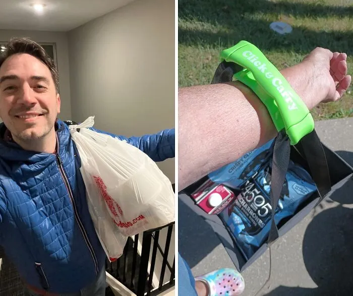 This <a Style="Display:inline;" Href=" Https://Www.amazon.com/Dp/B09lrk7s4y?ascsubtag=7701224%2c31%2c55%2cd%2c0%2c0%2cbf-Web-Hf%2c900%3a2%3b974%3a1%3b1125%3a2%3b1338%3a1%2c48158549%2c0%2c0&ie=utf8&th=1%25252c0%252c0%2c0&btn_ref=srctok-81870470d2875dee&linkcode=ll1&tag=bpbison-20&linkid=91adb19853caa22b7ae66b5fde4ca431&language=en_us&ref_=as_li_ss_tl" Target="_blank"><span Style="Font: Inherit; Color: #d74b1f;"> Click & Carry Grocery Bag Carrier</Span> Is Proof You've Leveled Up Your Adulting Game - No More Multiple Trips Or Bruised Fingers From Those Plastic Bags!