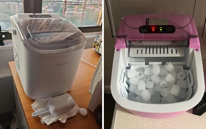 This <span Style="Font: Inherit; Color: #d74b1f;"> Countertop Ice Maker Machine With Handle</Span> Is The MVP Of Your Summer Parties, Serving Up Refreshing Ice Cubes Faster Than You Can Say "Margarita"