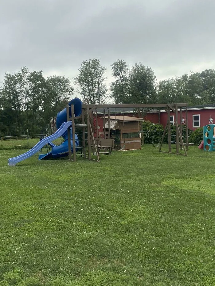 Neighbors Threw Out Their $5400 Play Set Because It Was “Rotten”. Just Needed Some Paint, Good As New
