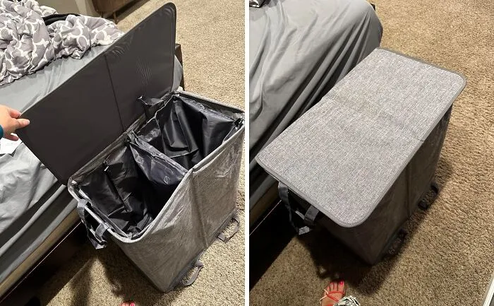 Bid farewell to the tedious task of sorting laundry with a <a style="display:inline;" href="https://www.amazon.com/Lifewit-Removable-Collapsible-Dividers-Bathroom/dp/B08DFLJL24?crid=5SNIMRQ12F5Z&dib=eyJ2IjoiMSJ9.ThqJ2rhbDr_quBHIBeyEh0NTH3zB2W9be80VB29vwHSi7x6-H7iYFKKAlo4-mRtDQ8QCZYUoUQukR-j3C6vBvVjov8FA-3PAszv0d7LBbtVNSv1vP2rcguvY5EEPkZqAvfmoiWlEzQ5JhodteopAEXivjFKUYvl7SigMgXjKNwmLlVxBtIyno0W_RR57pC_93NiBZgyTv4WFuR1CYCwRIz2o_HUWO-6tvKAHFeqcInX_hiC8P4ww0gTb7VKs9ooOZr9n9KI0p81AxwLNJuWEUrmvOO_vd008pithwl13YYA.-2l_e2PuQQ6EoduE1h90JbxgDzE-cXx1AGkYCq2T_FI&dib_tag=se&keywords=dual%2Bcompartment%2Blaundry%2Bhamper&qid=1723180889&sprefix=dual%2Bcompartme%2Caps%2C330&sr=8-1-spons&sp_csd=d2lkZ2V0TmFtZT1zcF9hdGY&th=1&linkCode=ll1&tag=bpcamel-20&linkId=49ebe1367c714b2a0290ec409a52a6c9&language=en_US&ref_=as_li_ss_tl " target="_blank"><span style="font: inherit; color: #d74b1f;">dual compartment washing basket</span>. This clever invention allows you to effortlessly separate your lights and darks as you go, saving you precious time and hassle on laundry day.