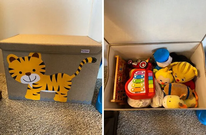 Tame the toy clutter and keep your home looking tidy! <a style="display:inline;" href="https://www.amazon.com/Hurricane-Munchkin-Collapsible-Organizer-Children/dp/B07CT45GCL?crid=KZ3UYOA4WI6R&dib=eyJ2IjoiMSJ9.r85dzoBi7RST4ePF-Qv8fn1FNhDYx0lDNJbq8JBlPVcrg4TRD8uSVBKIdntK04_kUwXAYL81ogcOU80W_Scid02BcdPkgCmj5JHDDYwjZZOfveGXgUxLG8sJaagUXoU0EYK84MX7BWQA3UXZde7j2UrgsW_JLe6_j8p4r4uBn8EuN4oMyi2-tkjS90hLXcTqnceezHCwROcgq-Kcufzwbp_rBpRPDcGzo69NQRBRjwAAzeaFzAUW8YCN5zWUdlRBDfB5uZaMVl8olW9AKrMamulnxEBgrrIPXjjHTAIRE90.cKDwsZmk05CX23WMJ5ei_GMo0IF9QAWv1tfs1gXCsVk&dib_tag=se&keywords=lidded%2Bstorage%2Bbasket%2Bkids&qid=1723185671&sprefix=kids%2Blidded%2Bbaske%2Caps%2C430&sr=8-1-spons&sp_csd=d2lkZ2V0TmFtZT1zcF9hdGY&th=1&linkCode=ll1&tag=bpcamel-20&linkId=93ce58f7f05d2aed35eae73fed7be091&language=en_US&ref_=as_li_ss_tl " target="_blank"><span style="font: inherit; color: #d74b1f;">Lidded baskets</span> are a lifesaver for quickly stashing away toys, blankets, or anything else that's cluttering up your living spaces. They're stylish and functional, adding a touch of organization to any room.