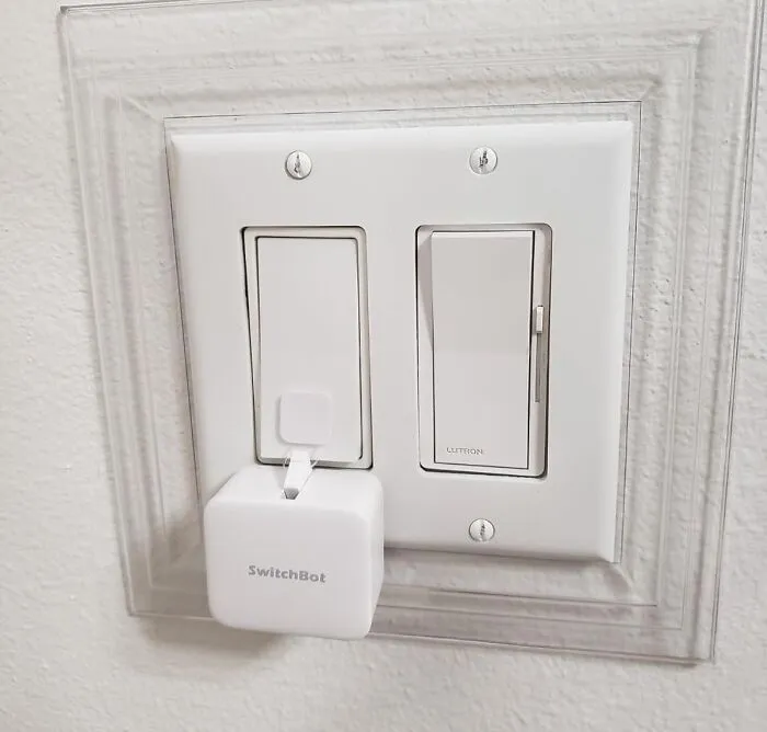 Tired Of Getting Up To Turn Off The Lights? Let This <a Style="Display:inline;" Href="Https://Www.amazon.com/Switchbot-Switch-Button-Controlled-Compatible/Dp/B07b7nxv4r?ie=utf8&linkcode=ll1&tag=bpstarfish-20&linkid=e99ae7a51de872562ef94d267598448f&language=en_us&ref_=as_li_ss_tl " Target="_blank"><span Style="Font: Inherit; Color: #d74b1f;"> Smart Switch Button Pusher</Span> Do The Walking (Or Rather, The Pressing) For You