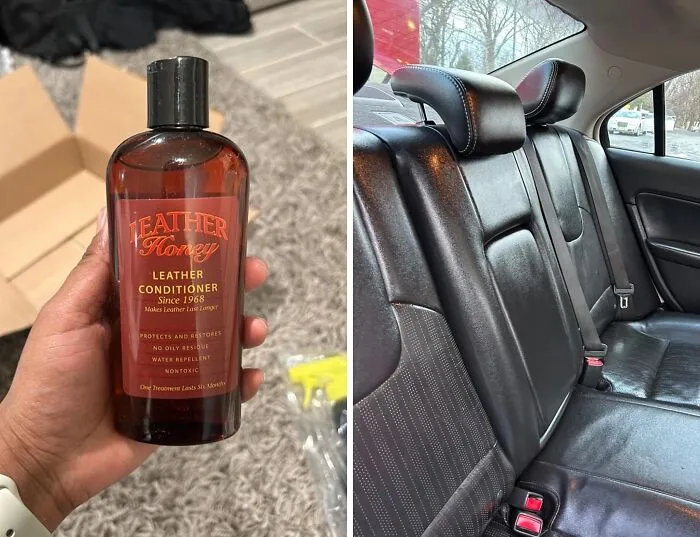 Forget About Cracked Leather And Faded Colors. This   <a Style="Display:inline;" Href="Https://Www.amazon.com/Leather-Honey-Conditioner-Furniture-Accessories/Dp/B003is3hv0?th=1&linkcode=ll1&tag=bpemu-20&linkid=c6e5c95852644caae207966856124dd2&language=en_us&ref_=as_li_ss_tl " Target="_blank"><span Style="Font: Inherit; Color: #d74b1f;"> Leather Conditioner</Span> Will Bring Your Beloved Interior Back To Life