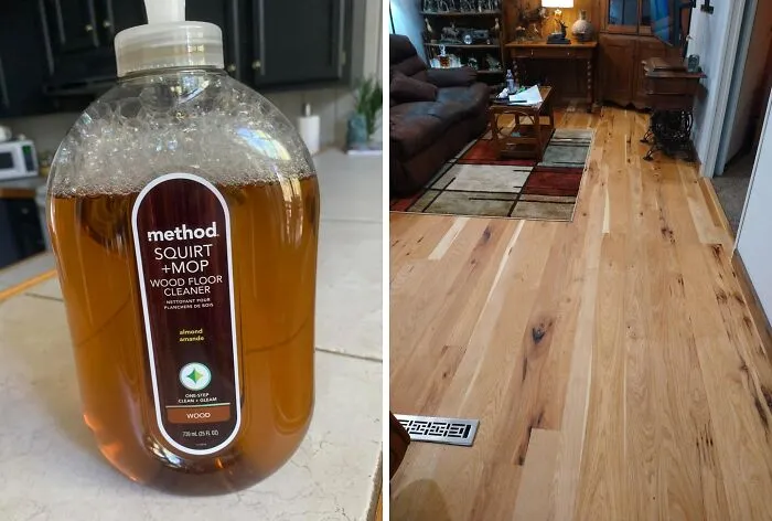 Best For Wood Floors: <a Style="Display:inline;" Href=" Https://Www.amazon.com/Method-Hardwood-Cleaner-Laminate-Packaging/Dp/B00x1inbqs?ie=utf8&linkcode=ll1&tag=bpbear-20&linkid=8d661b4fcec5072a2c57190f587a9119&language=en_us&ref_=as_li_ss_tl" Target="_blank"><span Style="Font: Inherit; Color: #d74b1f;"> Method Hardwood Floor Cleaner Squirt + Mop Refill</Span>
