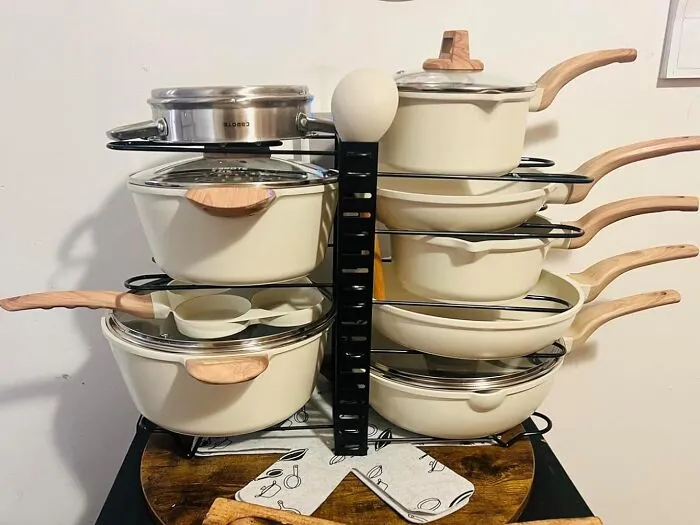 This <a Style="Display:inline;" Href=" Https://Www.amazon.com/Pot-Organizers-G-Ting-Organizer-Adjustable/Dp/B07qx4n4zn?ie=utf8&linkcode=ll1&tag=bpfox-20&linkid=5679bbc3fe1f2dd8c86ce0d42469ce25&language=en_us&ref_=as_li_ss_tl" Target="_blank"><span Style="Font: Inherit; Color: #d74b1f;"> G-Ting Pot Rack Organizer</Span> Is The Gold Medal Winner For Kitchen Organization, Turning Your Chaotic Cabinet Into A Perfectly Stacked Podium Of Pots And Pans