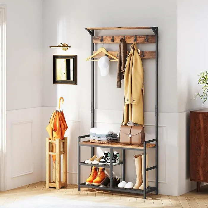 This <a Style="Display:inline;" Href=" Https://Www.amazon.com/Dp/B07wd8swk8?ascsubtag=7700764%2c27%2c43%2cd%2c0%2c0%2cbf-Web-Hf%2c900%3a2%3b974%3a3%3b1125%3a2%3b1338%3a1%2c48140399%2c0%2c0&ie=utf8&th=1%25252c0%252c0%2c0&btn_ref=srctok-Dbbe7c53ec609a49&linkcode=ll1&tag=bppelican-20&linkid=821f6f75e327565f2766b334c46ee918&language=en_us&ref_=as_li_ss_tl" Target="_blank"><span Style="Font: Inherit; Color: #d74b1f;"> Coat Rack Shoe Bench</Span> Is The Organizational MVP Of Your Entryway, Tackling Clutter And Creating A Welcoming Space For Guests