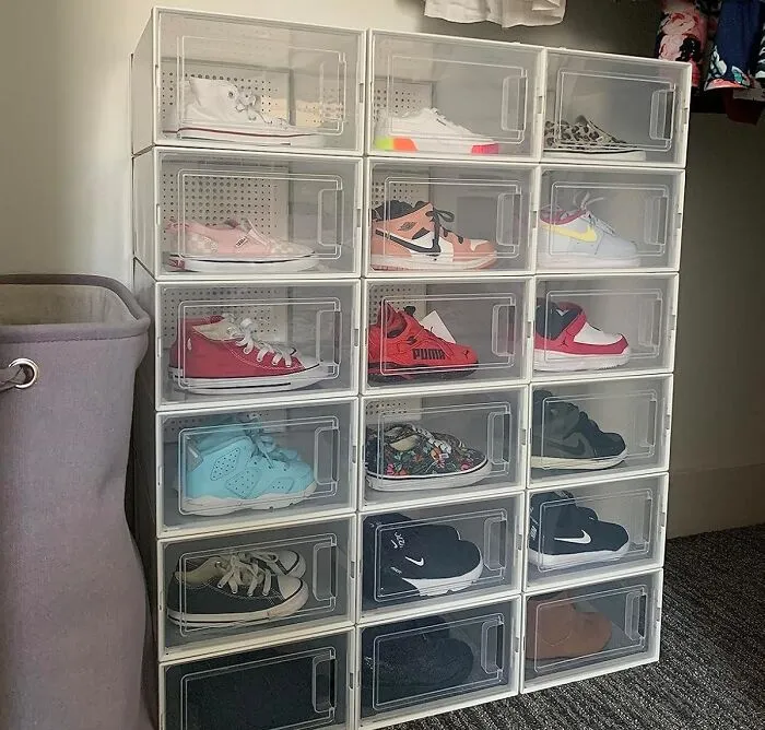 These <a Style="Display:inline;" Href="Https://Www.amazon.com/Storage-Plastic-Stackable-Organizer-Containers/Dp/B08frr2ysn?ie=utf8&linkcode=ll1&tag=bpmole-20&linkid=32da080ca4fdb9352fb89dcad7d6ab53&language=en_us&ref_=as_li_ss_tl" Target="_blank"><span Style="Font: Inherit; Color: #d74b1f;"> 12 Pack Shoe Organizer Storage Bins</Span> Are The Tetris Masters Of Your Closet, Turning A Jumbled Shoe Pile Into A Perfectly Organized Display Of Footwear