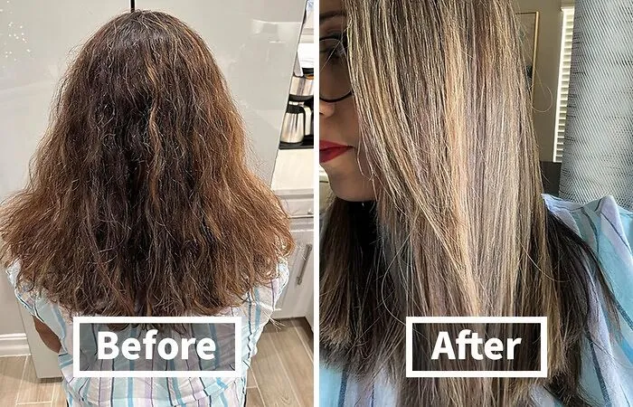     Before: Bleach-Fried, Heat-Damaged Hair Begging For A Miracle <br><br>  After:  <a Style="Display:inline;" Href="Https://Www.amazon.com/K18-Leave-Repair-Hair-Mask/Dp/B09hr5ksr8?psc=1&linkcode=ll1&tag=bpbobcat-20&linkid=2dc0f2130f72bf76b4030bb705968a8b&language=en_us&ref_=as_li_ss_tl" Target="_blank"><span Style="Font: Inherit; Color: #d74b1f;"> K18 Leave-In Molecular Hair Mask</Span> Works Its Magic, Resurrecting Your Locks To Their Former Glory In Just 4 Minutes