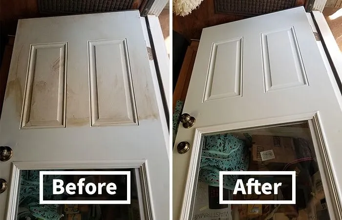 Before: Stubborn Grime And Sticky Messes Clinging To Your Surfaces Like A Desperate Ex <br><br> After: <a Style="Display:inline;" Href="Https://Www.amazon.com/Stk-Extra-Thick-Cleaning-Kitchen-Bathroom-Furniture-Leather-Car-Steel/Dp/B01cytw58y?ie=utf8&th=1&linkcode=ll1&tag=bpbobcat-20&linkid=6010ce7ce5a95660d6197f093610e927&language=en_us&ref_=as_li_ss_tl" Target="_blank"><span Style="Font: Inherit; Color: #d74b1f;"> Extra Thick Magic Cleaning Sponges</Span> Swoop In, Erasing Dirt And Grime Like A Bad Memory, Leaving Your Home Sparkling Clean