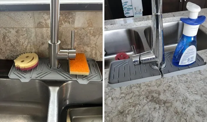 Water Stains Are So Last Season. This   <a Style="Display:inline;" Href="Https://Www.amazon.com/Gp/Product/B09xj1z8cv?th=1&linkcode=ll1&tag=bporca-20&linkid=288d62d55a44d96366d99aff3d1a3097&language=en_us&ref_=as_li_ss_tl " Target="_blank"><span Style="Font: Inherit; Color: #d74b1f;"> Silicone Faucet Sink Mat</Span> Is The Chic Upgrade Your Kitchen Deserve