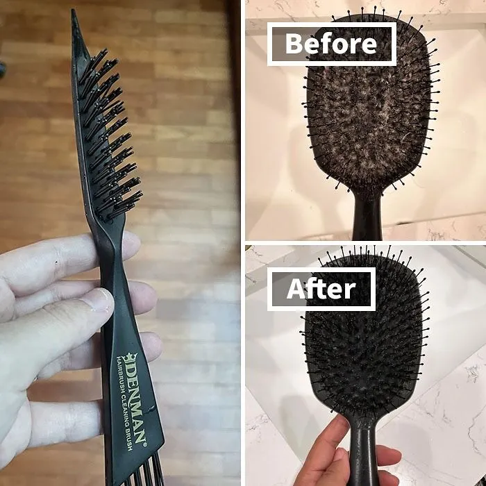 The <a Style="Display:inline;" Href="Https://Www.amazon.com/Denman-Dcb1-Hair-Brush-Cleaner/Dp/B001tsb9ma?ie=utf8&linkcode=ll1&tag=bpdolphin-20&linkid=1bc99ad48dc6ea3863e0a9a2086a6ab7&language=en_us&ref_=as_li_ss_tl"_blank"><span Style="Font: Inherit; Color: #d74b1f;"> Denman Hairbrush Cleaning Brush</Span> Works Its Magic, Effortlessly Detangling And Deep-Cleaning Your Brush, Leaving It (And Your Hair) Feeling Refreshed And Ready To Shine!   