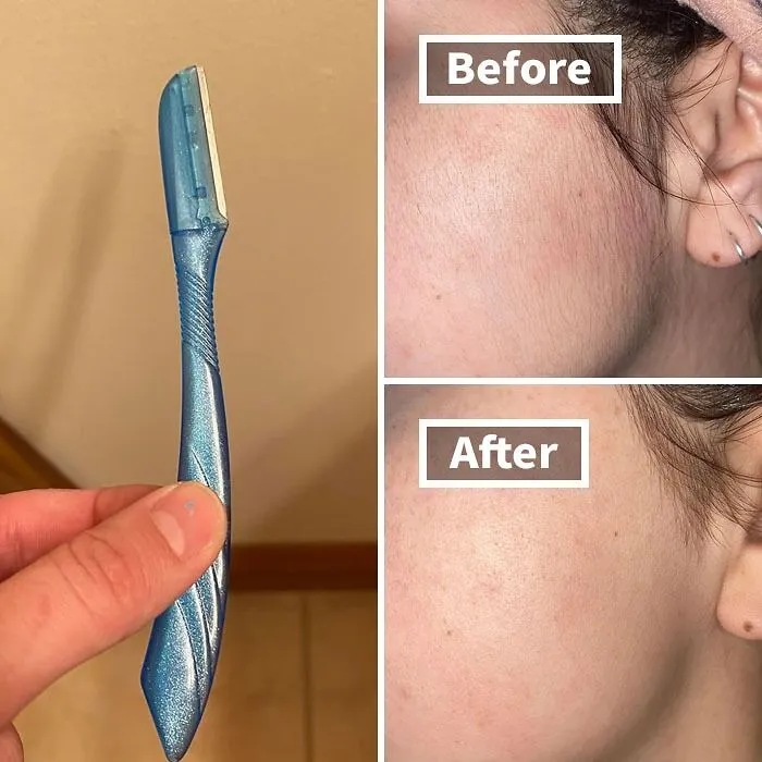 Peach Fuzz Got You Feeling Prickly?  These   <a Style="Display:inline;" Href="Https://Www.amazon.com/Schick-Multipurpose-Exfoliating-Dermaplaning-Precision/Dp/B0787glbmv?ie=utf8&linkcode=ll1&tag=bpscorpion-20&linkid=52b6dde2f2fa1a51298b8dec8039b216&language=en_us&ref_=as_li_ss_tl " Target="_blank"><span Style="Font: Inherit; Color: #d74b1f;"> Face Razors</Span> Will Leave Your Skin Smoother Than A Baby's Bottom