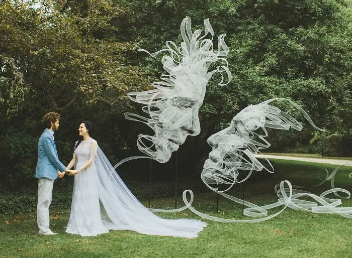 Artist Uses Single-Length Tulle And Shapes It To Look Like A Painting (31 Pics)