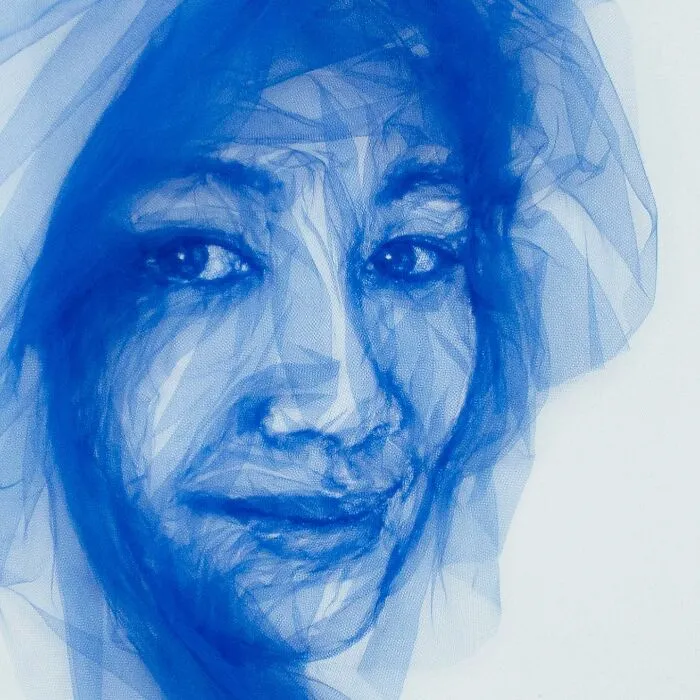 Artist Uses Single-Length Tulle And Shapes It To Look Like A Painting (31 Pics)