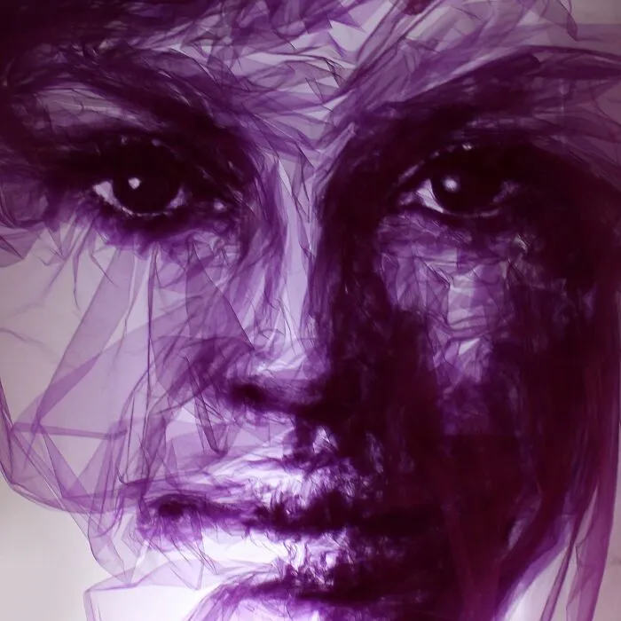 Artist Uses Single-Length Tulle And Shapes It To Look Like A Painting (31 Pics)