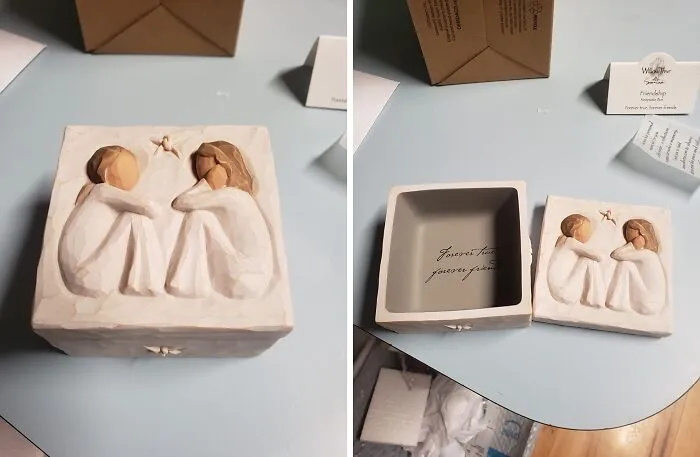 A   <a Style="Display:inline;" Href="Https://Www.amazon.com/Willow-Tree-Friendship-Sculpted-Hand-Painted/Dp/B000cqx62g?crid=2ok1wmkgks3at&dib=eyj2ijoimsj9.mpxosfjh-9xqoue3y36yzrk5fdf4ossuinsmwlfucto3ujty59ojzgg4s74dkwgw3sezply1m791hfgzw2ld1dd3gmtefukh1ltu-7vgn_ocoa1gd_v93tiivrzxygdvayzvffl8wni57h7z1peuwzfkf7yzjzc4lnwqgzps5dfw3m7tqc-Qs5ronsb-_ofqehdoopmjpnqjtwnthg6jw9-Dswavtmhhbr_xxxy63ojbwlse6yosnw_k5_lcic7jrlcdzkrbw2lfg1hvv45er7yyk0whrzhuwwxzxgqyvnu.j1ger4kxwg_htzudwi9ugcvdeanxpma4npa0ws27f60&dib_tag=se&keywords=going+away+gift&qid=1723772188&sprefix=going+aw%2caps%2c349&sr=8-5&linkcode=ll1&tag=bpgecko-20&linkid=2fb4b2355afc44abbfc36563c9674cd1&language=en_us&ref_=as_li_ss_tl " Target="_blank"><span Style="Font: Inherit; Color: #d74b1f;"> Willow Tree Friendship Keepsake Box</Span> Is A Tangible Reminder That Even Though You're Leaving, Your Friendship Is Forever