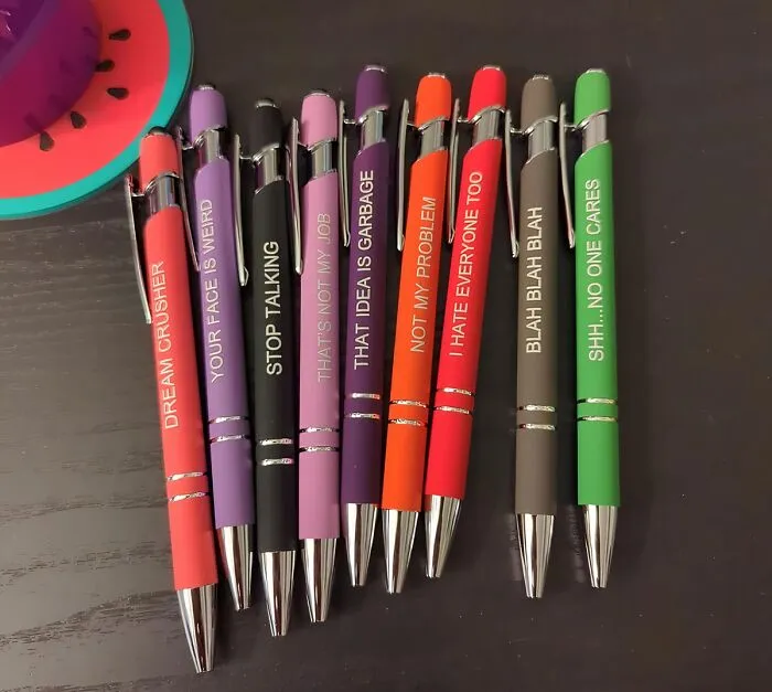 Dull Office Supplies Are A Thing Of The Past! These <a Style="Display:inline;" Href="Https://Www.amazon.com/Pasisibick-Inspirational-Ballpoint-Encouraging-Scriptures/Dp/B0bk53dw9n?crid=30sns5xk4lm8q&dib=eyj2ijoimsj9.jtmu2_vcrop9wj1glk9qy6xwsyayp09cmhyss7a_vogr1quy-Dpl5br-Icrx5j1jfmmq9qlparhgkqhmdx-Jhxzdkzewoimcxxxre9hgsmogk4pn4tp5ycauy25ygpuhwvhpvkj5n84l6uubcmsr7qnyxkbxn1oscvtb68hseufjswrnx1addyoiq3h-Bjniouwgxpxusfusao9vdbekjpgyjxjvk1aw282fuda0yrv4fi15pwinkwdmcrttric1nd2lvw1bcbbhpwtmuah-Nbaykjhxq1sw4b_vqamcckg.3yxfxapjdkjflorwuj2c-Oxzhjd3qig9zle5pcanes0&dib_tag=se&keywords=sarcasm%2bpen%2bset&qid=1723791386&sprefix=sarcasm%2bpen%2bset%2caps%2c208&sr=8-3&th=1&linkcode=ll1&tag=bpstingray-20&linkid=913222b63f1796ba9ad1fb1cd4c0ab91&language=en_us&ref_=as_li_ss_tl" Target="_blank"> <span Style="Font: Inherit; Color: #d74b1f;"> Sarcastic Ballpoint Pens</Span> Will Bring Some Much-Needed Humor To Your Workday