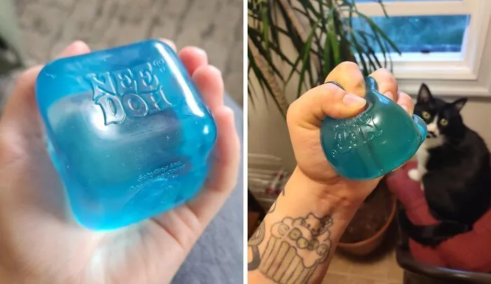 Squeeze, Squish, Repeat! This <a Style="Display:inline;" Href="Https://Www.amazon.com/Schylling-Nice-Cube-Nee-Doh-Age-Ncbnd/Dp/B0bqzfvjtb?ie=utf8&linkcode=ll1&tag=bplamb-20&linkid=e1bdbc535de0395e90fc3b3716221602&language=en_us&ref_=as_li_ss_tl" Target="_blank"> <span Style="Font: Inherit; Color: #d74b1f;"> Needoh Nice Cube</Span> Is The Fidget Toy That'll Have You Mesmerized For Hours