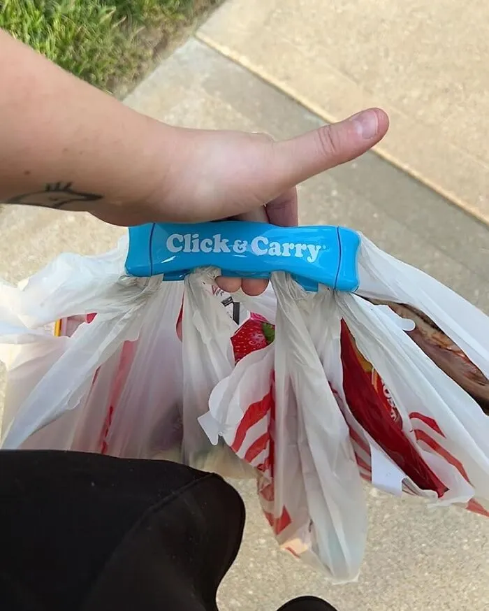 The <a Style="Display:inline;" Href=" Https://Www.amazon.com/Click-Carry-Grocery-Carrier-Cushion/Dp/B09lrk7s4y?ie=utf8&th=1&linkcode=ll1&tag=bptapir-20&linkid=e41348b5ba39609bddd6d21ff5363311&language=en_us&ref_=as_li_ss_tl" Target="_blank">     <span Style="Font: Inherit; Color: #d74b1f;"> Click & Carry Grocery Bag Carrier</Span> Will Make You Feel Like A Shopping Superhero, Carrying All Your Bags In One Trip Without Breaking A Sweat