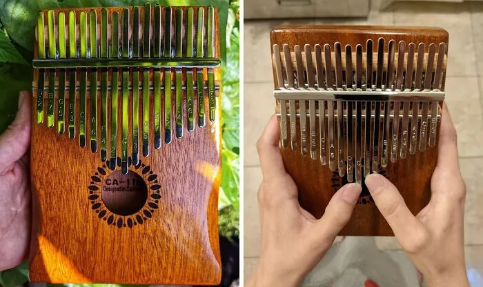 Forget Air Guitar, This <a Style="Display:inline;" Href=" (Amahttps://Www.amazon.com/Gp/Product/B07q38fwfj?&linkcode=ll1&tag=bplynx-20&linkid=474cc69957f7547ee3978aca7e9840db&language=en_us&ref_=as_li_ss_tl " Target="_blank">     <span Style="Font: Inherit; Color: #d74b1f;"> Kalimba</Span> Is The Real Deal