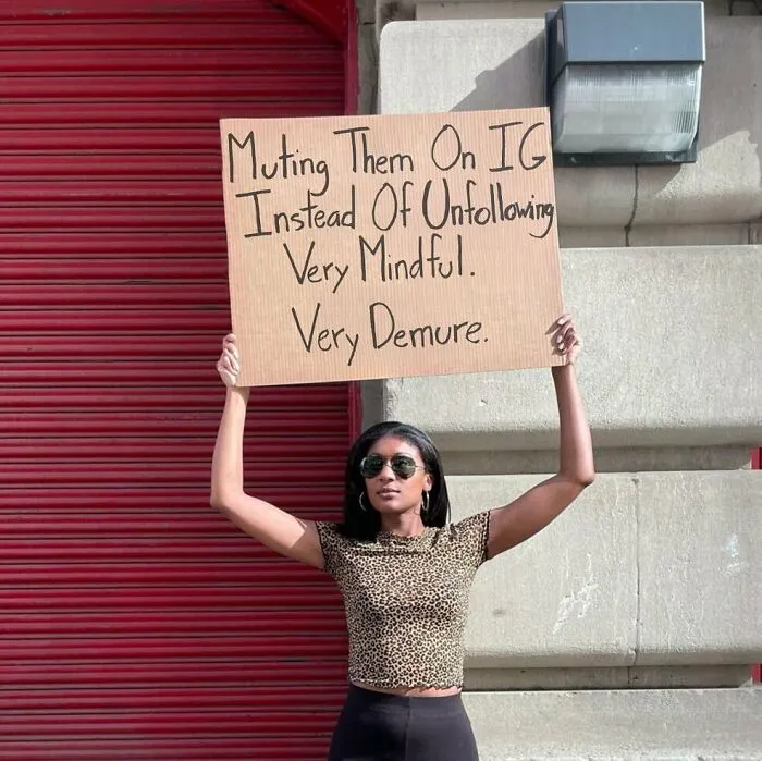 45 Times “Dudette With Sign” Did Everyone A Public Service And Protested Irritating Things (New Pics)