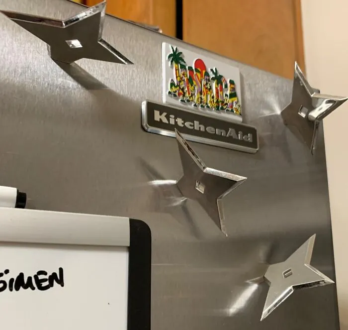 Your Fridge Is About To Become A Magnet For Compliments With This <a Style="Display:inline;" Href=" (Amahttps://Www.amazon.com/Gp/Product/B01i5g0f5k?&linkcode=ll1&tag=bplynx-20&linkid=970f45fbe8d70988807d6297b74b63aa&language=en_us&ref_=as_li_ss_tl " Target="_blank">     <span Style="Font: Inherit; Color: #d74b1f;"> Cool Fridge Ninja Star Magnet</Span> – It's Sharp, Stylish, And Way Cooler Than A Fruit Salad