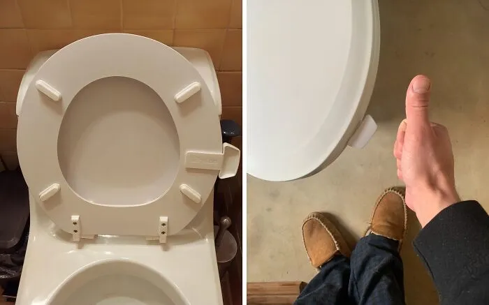 Germophobes, Rejoice! This <a Style="Display:inline;" Href=" Https://Www.amazon.com/Dp/B07wxmtjg6?asc_item-ID=amzn1.ideas.1hbvmpchj9x38&th=1&linkcode=ll1&tag=bpmoose-20&linkid=38bc0e2e8473f25f2dd8186ea72f06ea&language=en_us&ref_=as_li_ss_tl" Target="_blank"><span Style="Font: Inherit; Color: #d74b1f;"> Toilet Seat Handle</Span> Is The Touch-Free Solution To A Cleaner Throne Experience