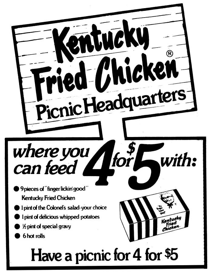 Kentucky Fried Chicken - August 1974