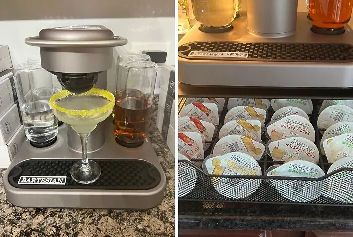 Is It A Coffee Machine? Is It A Bartender? Nope, It's The <a Style="Display:inline;" Href=" Https://Www.amazon.com/Dp/B07pj5q943?asc_contentid=amzn1.vse.video.0068cf94b46941deb64cae340b661ded&linkcode=ll1&tag=bpmoose-20&linkid=40a6a033b4ab0fa8ac8c1ddeafa05b8b&language=en_us&ref_=as_li_ss_tl" Target="_blank"><span Style="Font: Inherit; Color: #d74b1f;"> Bartesian Premium Cocktail Machine</Span>, Crafting Your Favorite Cocktails With The Push Of A Button