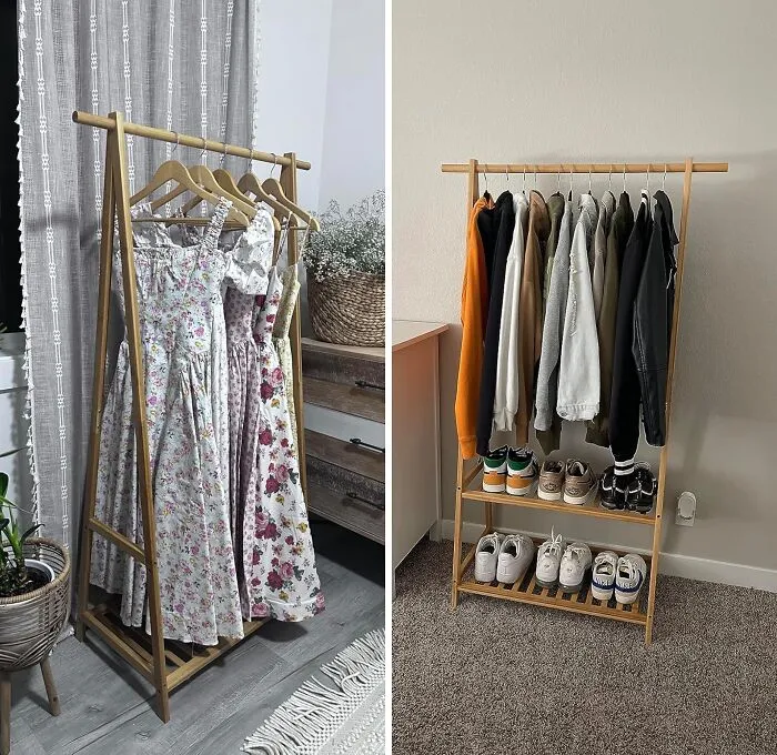 Who Needs A Walk-In Closet When You Have This <a Style="Display:inline;" Href="Https://Www.amazon.com/Finnhomy-Clothes-Portable-Entryway-Patented/Dp/B06wvpftml?pf_rd_p=70b68200-4345-42fe-A6a9-A273108122cd&pf_rd_r=fmemp0qg6hfzwtdfngh3&sr=1-7-2e8f7887-Dd8e-4bf5-8847-A2e2f5b04938&linkcode=ll1&tag=bpgazelle-20&linkid=f554971c3fc6b672242487f9539da7d6&language=en_us&ref_=as_li_ss_tl " Target="_blank">     <span Style="Font: Inherit; Color: #d74b1f;"> Portable Garment Rack</Span>? It's The Perfect Way To Keep Your Clothes Organized And Wrinkle-Free, Even In The Tiniest Of Spaces