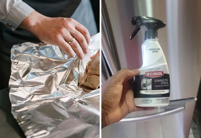 Say goodbye to stubborn rust on your metal surfaces! While aluminum foil and a bit of elbow grease can help, for truly effortless and streak-free cleaning, reach for the <a style="display:inline;" href="https://www.amazon.com/Weiman-Stainless-Steel-Cleaner-Polish/dp/B073BKYMCK?crid=ZCGP8T64WME1&dib=eyJ2IjoiMSJ9.omGDDqViFgt3gXOuBEMWxufnnxcWygd8ZrUHyoPi9hFYsUWNqUgDX15fBHsWpBC10HYLocegeCf6SUErRrmjkf-iEh-bNT5j_38LwVVvFXFLv0jxhNznqm-rN76gWzfDI7XiCdri5JTMhoOmp-snRxLwSN0ADny6VDpZ06THetp7aGCoh7tXM6DyySKJxOEs-LvuR5qV1G2GEXNfuYUYtUfsxGkBJyCgB8N8AaY-fjcaqFrwxK0P5Xu9CyDHa-59u5JuXOMWTxHWQwclsFaWJiCWw_XXhLBiQvhv6LYkZj0.XS94sQWs_CwB9FxVyEK7XHA3-v82aOOH6wMjtLodPxg&dib_tag=se&keywords=chrome+cleaner&qid=1724312528&sprefix=chrome+c%2Caps%2C245&sr=8-2-spons&sp_csd=d2lkZ2V0TmFtZT1zcF9hdGY&psc=1&linkCode=ll1&tag=bpwhale-20&linkId=969facf688d2e2dc29c088e209712b5b&language=en_US&ref_=as_li_ss_tl " target="_blank"><span Style="font:inherit;color:#d74b1f;">Weiman Stainless Steel Cleaner And Polish Set</span>. It cuts through rust and grime, leaving your stainless steel appliances and fixtures looking like new.