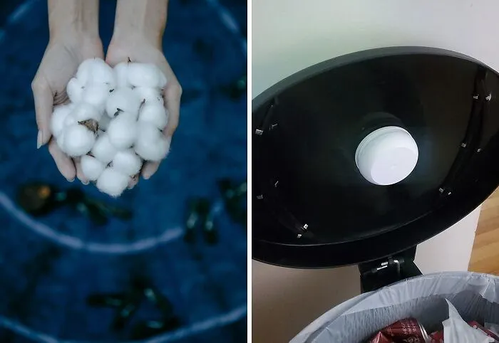 Freshen up your trash can and say goodbye to unpleasant odors! A cotton ball soaked in essential oil can work wonders, but for a more convenient and long-lasting solution, try the <a style="display:inline;" href="https://www.amazon.com/Air-Wick-Freshener-Sparkling-Citrus/dp/B00AN5L8DK?crid=3O91NSWD3FFB0&dib=eyJ2IjoiMSJ9.SnSAH-xZL2Bki3t3yR4HPc-AP7-xjl6Iunikyfugt42WZ8YOXjypcFTkN67JPIh1rOiZXEU7lE1ADQCuOVLUzAmnGDhN3EaDvK8S9CLtlgEzmlgHwP8Dxo03FehO4yuI1St1rjorcz89iTXjuYSZOVWnuh8u1wWsUMkgZg58RYJ-r06Oi-2IvJ-8kwRVQeNd_boktRN5iUiZmuLCNlthrnWACiBFlUSCEOTuTFrmgPY7G5z7_mE_p0WUBe7qneUILExKUWXAounDOKsMTumLh51juYpooBZHoqtBqj3VXhU.VkvSDtexUq301EoyPujrEI86kuxncp2XrQzKeGkUyew&dib_tag=se&keywords=garbage+can+smell+eliminator&qid=1724315464&sprefix=garbage+can+smell+eliminator%2Caps%2C240&sr=8-7&linkCode=ll1&tag=bpwhale-20&linkId=c01d74c2c913c92f87e9749e6494a9cc&language=en_US&ref_=as_li_ss_tl " target="_blank"><span Style="font: inherit; color: #d74b1f;"> Air Wick Stick Ups Air Freshener </span>. Its discreet design and adjustable fragrance intensity keep your trash can smelling fresh for weeks.