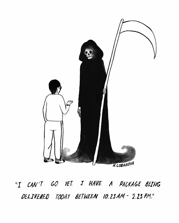 34 Relatable Minimalistic Cartoons By Natalya Lobanova (New Pics)