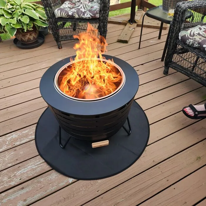 Gather 'Round This <span Style="Font: Inherit; Color: #d74b1f;"> Smokeless Wood Burning Patio Fire Pit</Span> For Cozy Nights Under The Stars, Without Smelling Like A Campfire The Next Morning