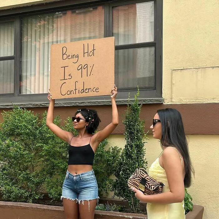 45 Times “Dudette With Sign” Did Everyone A Public Service And Protested Irritating Things (New Pics)