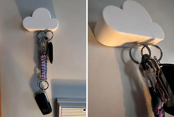 Turn Your Keys Into Wall Art With This Cute <a Style="Display:inline;" Href=" Https://Www.amazon.com/Twone-White-Cloud-Magnetic-Holder/Dp/B016c1ulhm?pf_rd_p=793bb218-280a-4137-9df0-6e18a45fd555&pf_rd_r=sqmcrjj462zvpt6nt0m0&sr=1-15-2e8f7887-Dd8e-4bf5-8847-A2e2f5b04938&th=1&linkcode=ll1&tag=bpjaguar-20&linkid=841c171dd0074df2681a18ad3b776158&language=en_us&ref_=as_li_ss_tl " Target="_blank"> <span Style="Font:inherit;color:#d74b1f;"> White Cloud Magnetic Key Holder</Span> That’s Practical And Fun